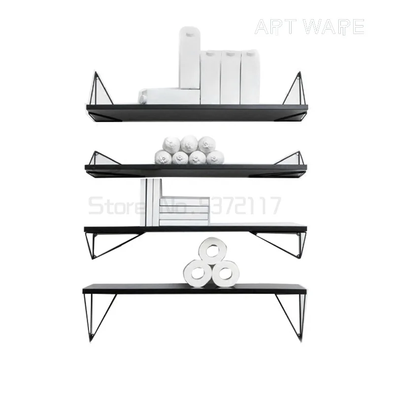

Living room shelf wall hanging solid wood shelf simple modern partition decorative bookshelf