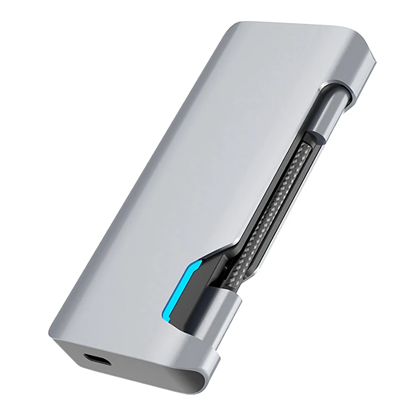 7 в 1 USB C док станция для ноутбука 2USB 3 0 + 4K HDMI TF SD RJ45 Gigabit PD Type usb хаб|Сетевые
