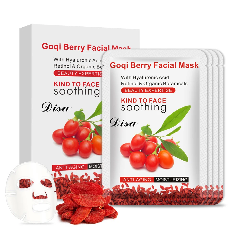 Goqi Berry Facial Mask Anti-wrinkle Whitening Moisturizing With Hyaluronic Acid Retinol & Organic Anti-aging Remove Spots | Красота и