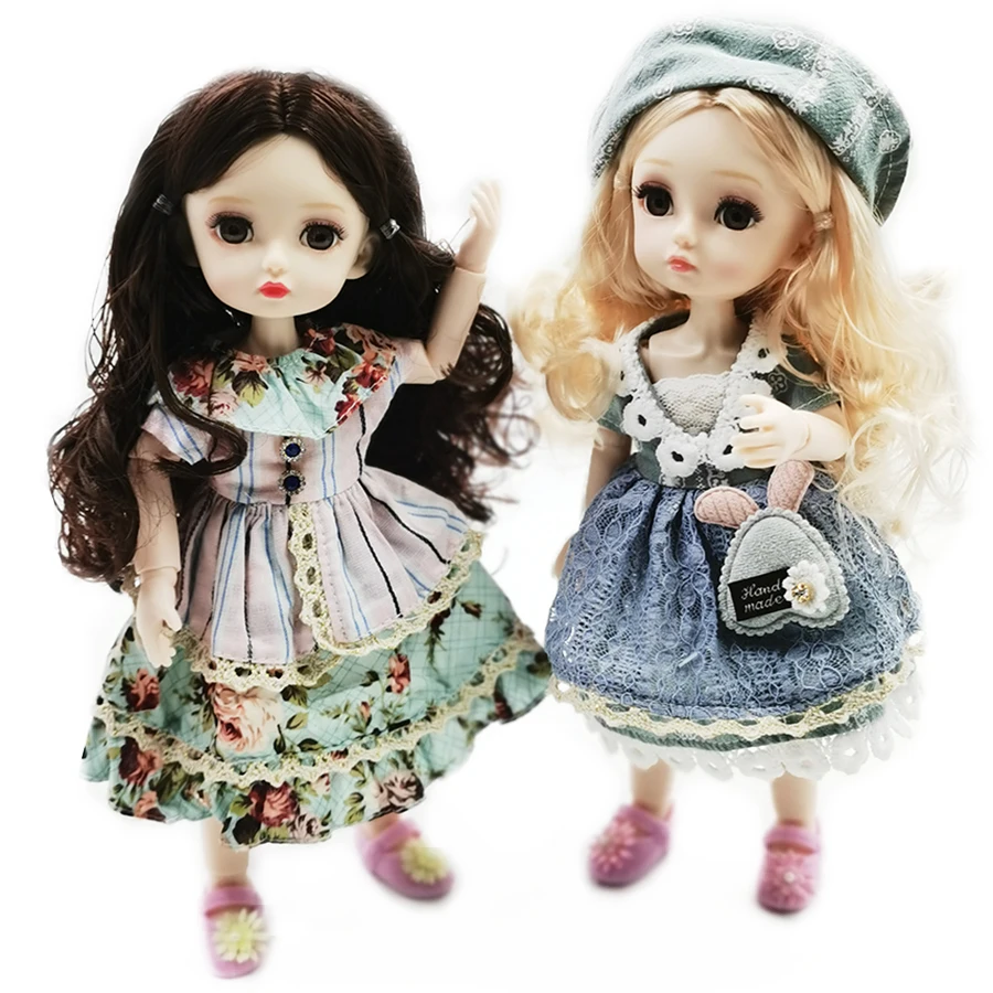 26 см 16 13 подвижных шарнирных кукол 1/6 BJD милые 4D глаза ресницы детские женские