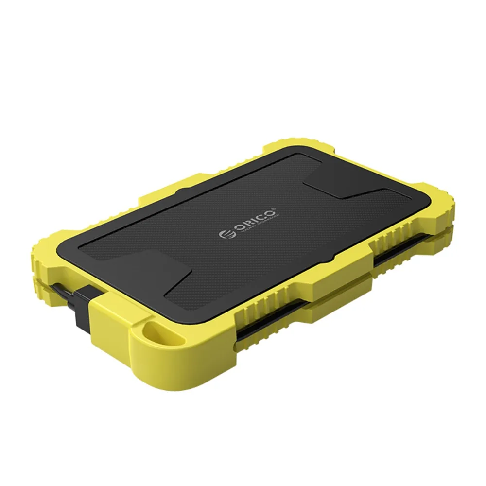 ORICO 2,5 дюймов USB3.0 HDD чехол с крюком для наружного водонепроницаемого ударопрочного пылезащитного жесткого диска коробка для жесткий диск, SSD, корпус