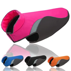 Водонепроницаемая одежда для собак, зимнее теплое пальто, светоотражающая куртка для домашних животных, удобная флисовая одежда для собак, жилет для маленьких, средних и больших собак