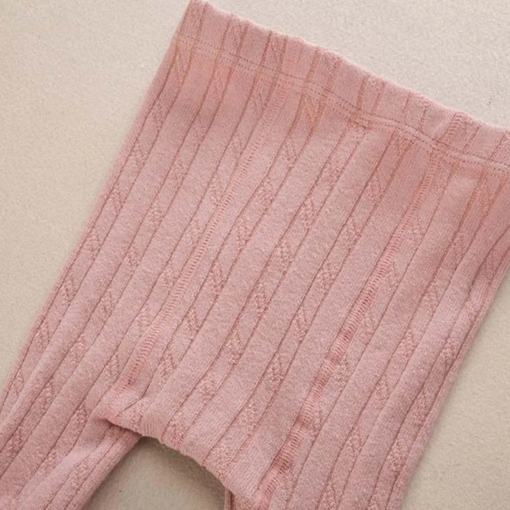 Удобные зимние теплые колготки осенние длинные чулки для девочек милые детские