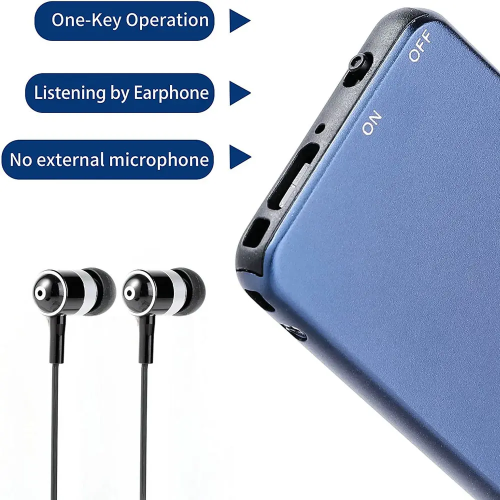 Мини-диктофон с голосовой активацией Цифровая запись звука Профессиональный