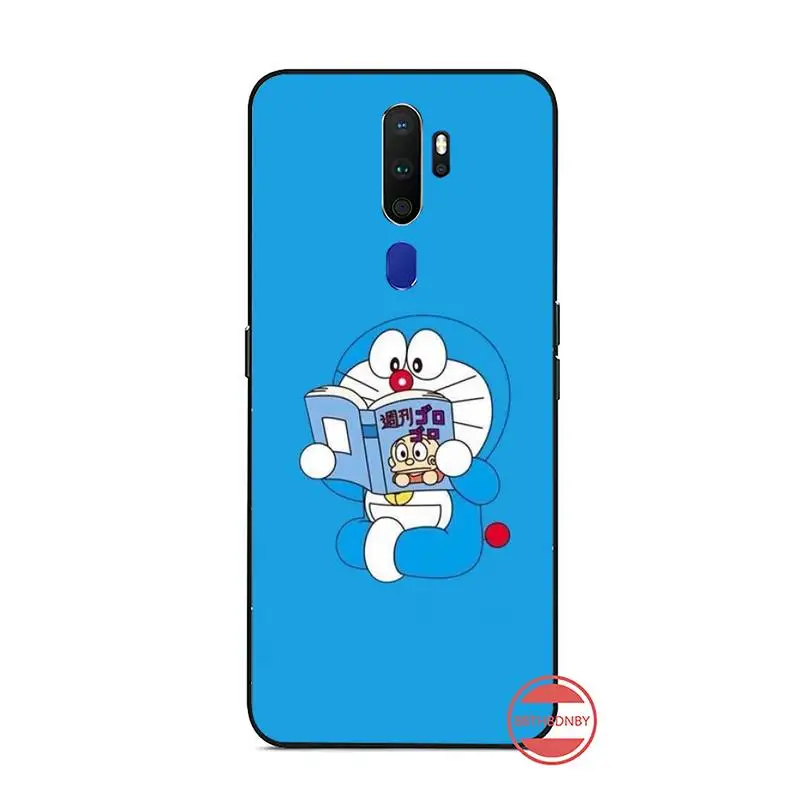 

Japanese anime cute Doraemon Phone Case For OPPO F 1S 7 9 K1 A77 F3 RENO F11 A5 A9 2020 A73S R15 REALME PRO