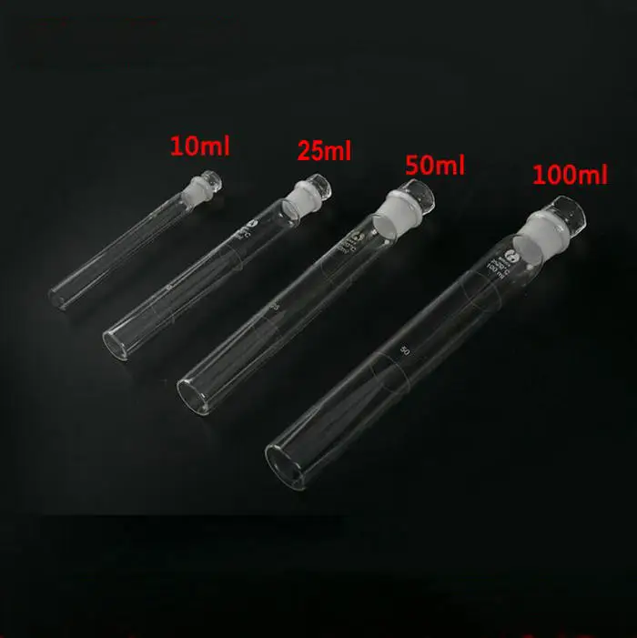 12 шт./лот 100 мл стеклянные цветные пробирки для сравнения колориметрическая