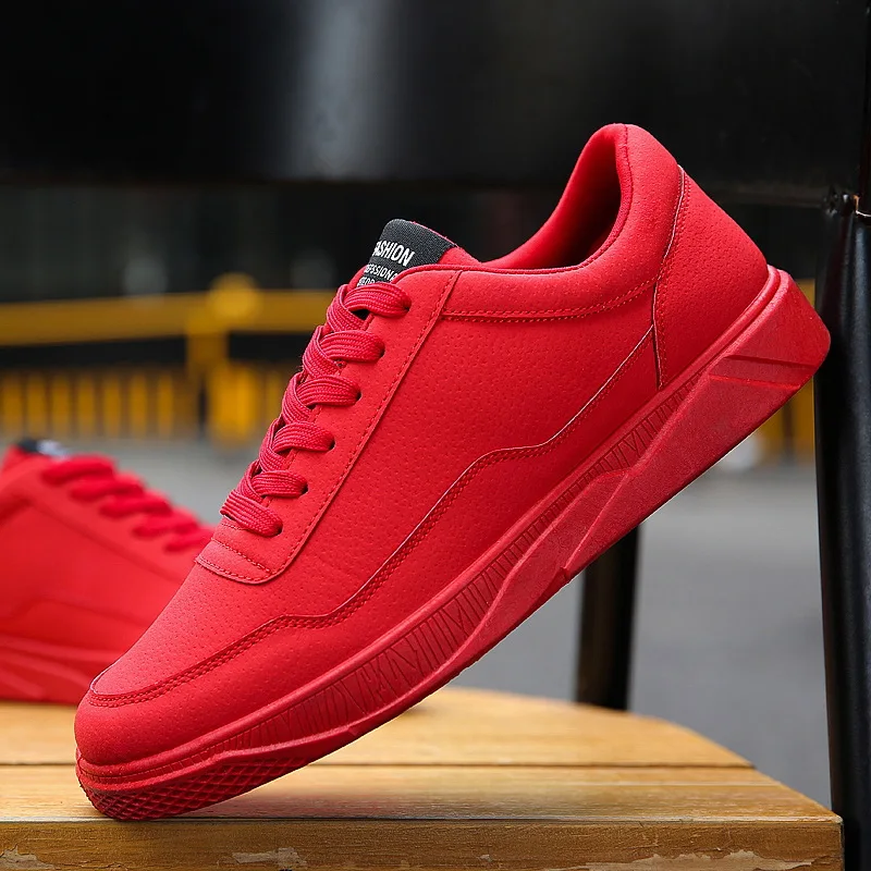 2018 брендовая мужская повседневная кожаная обувь для скейтбординга модные