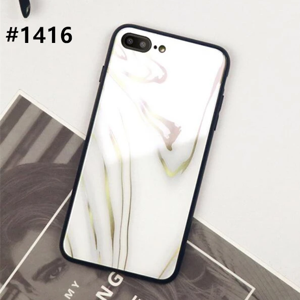 Для Meizu M9 M8 M6 M5 Note чехол Роскошный мрамор закаленное стекло твердая задняя крышка для Meizu v8 x8 s6 E3 модные красочные Чехлы для телефона - Цвет: 1416