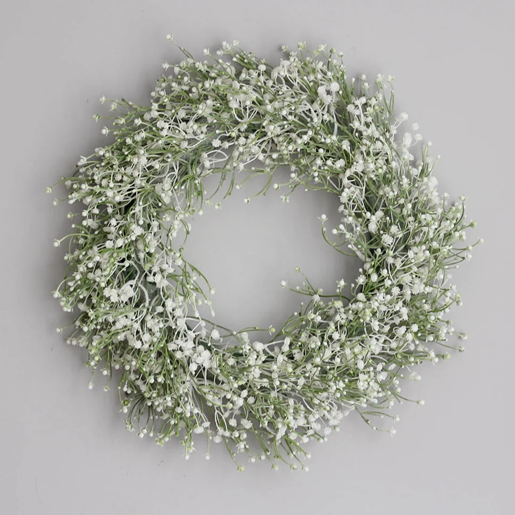 

Artificial Babysbreath Wreath Door Gypsophila Graland Home ing Decor