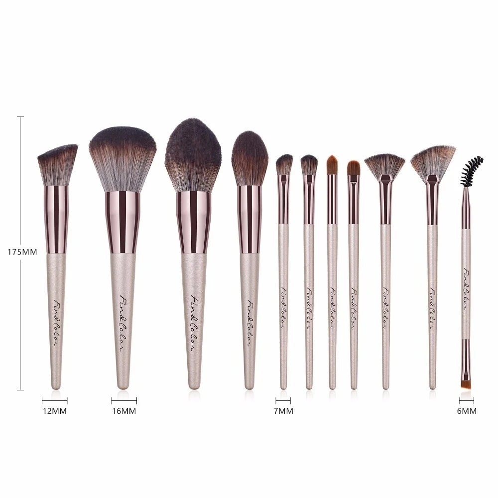 

11 Pcs Makeup Brush Cleaner Foundation Eyeshadow Makeup Brushes Powder Foundation Concealer Blush Makeup Tools