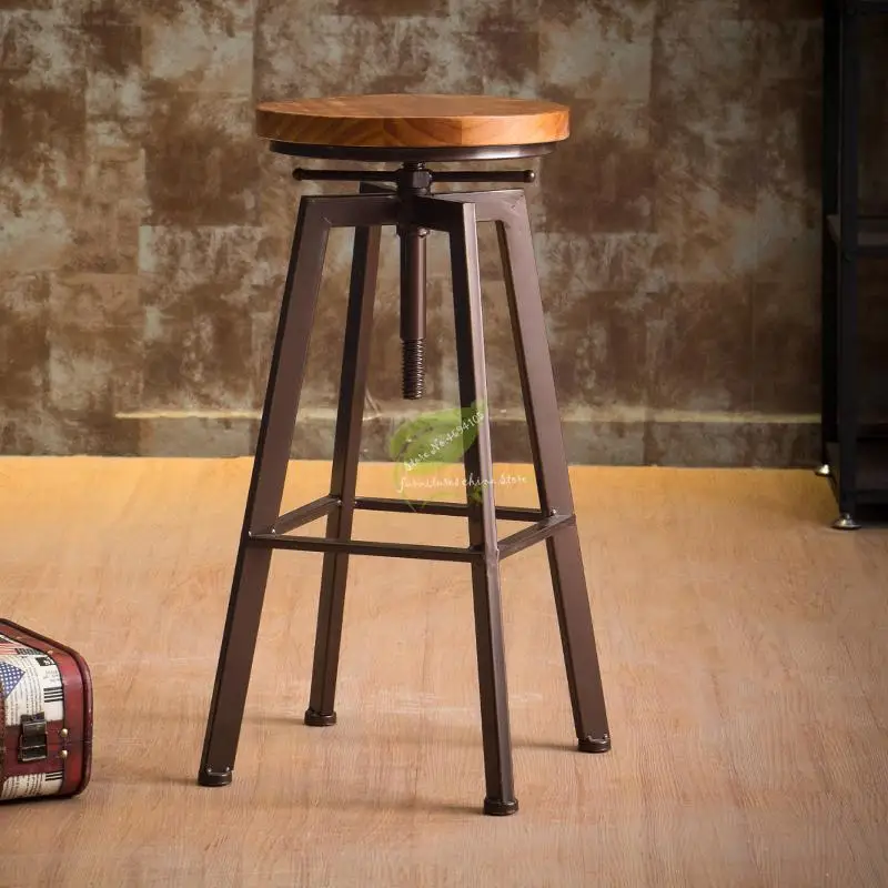 Барный стул современный Утюг промышленного ветер вращающийся барный дома
