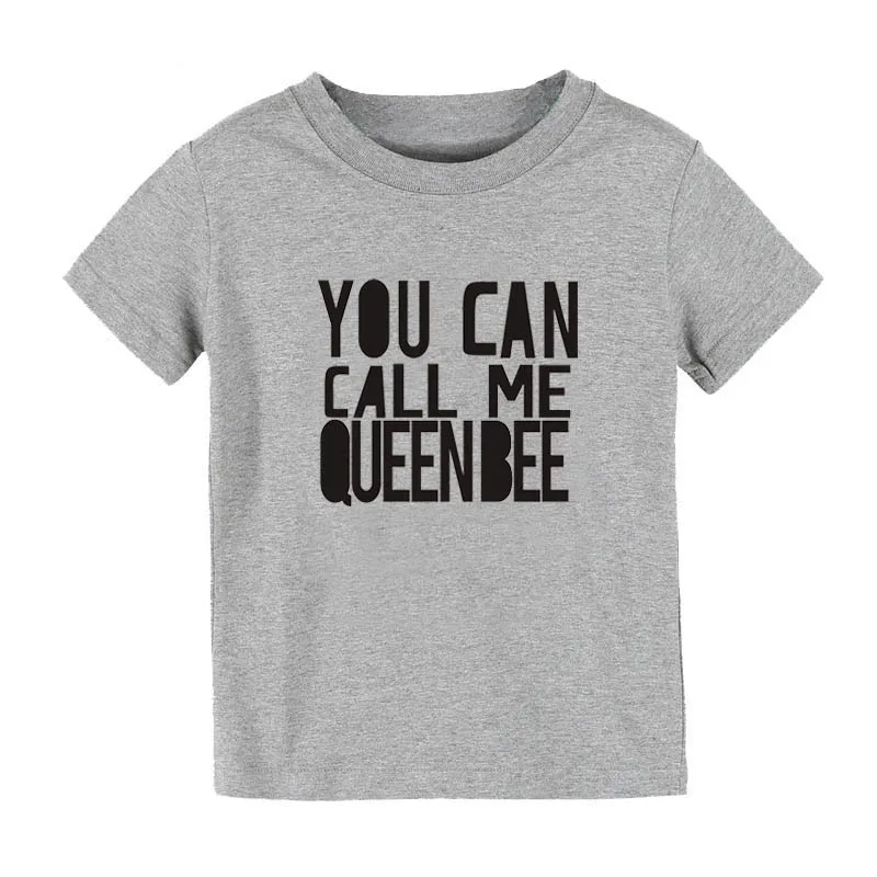 Детская одежда с надписью You Can Call Me Queen Bee хлопковая футболка короткими рукавами
