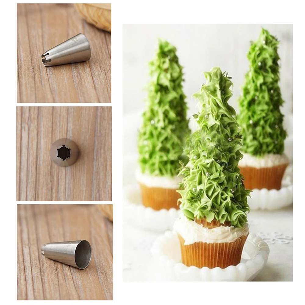 

Handmade Diy Kitchen Baking Cake Decorating Tool Icing Piping Cream Pastry Bag Stainless Steel Reusable Nozzle Converter Tools