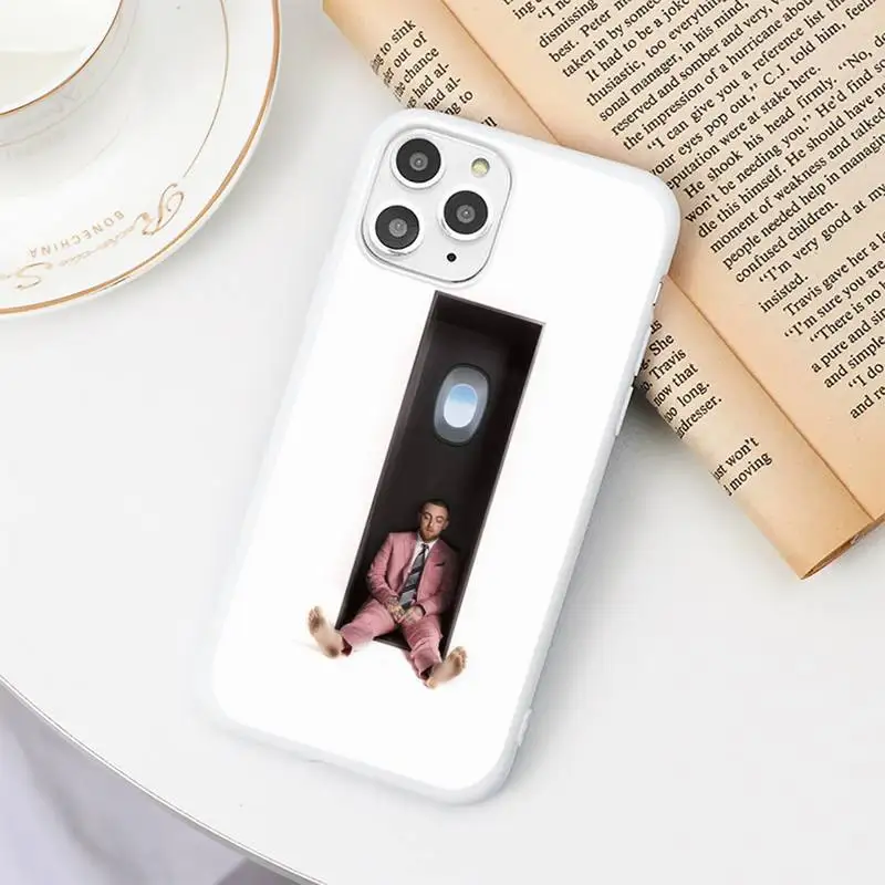

Q3 Rappers MacMiller Phone Case Candy Color White for iPhone 11 pro XS MAX 8 7 6 6S Plus X 5S SE 2020 XR