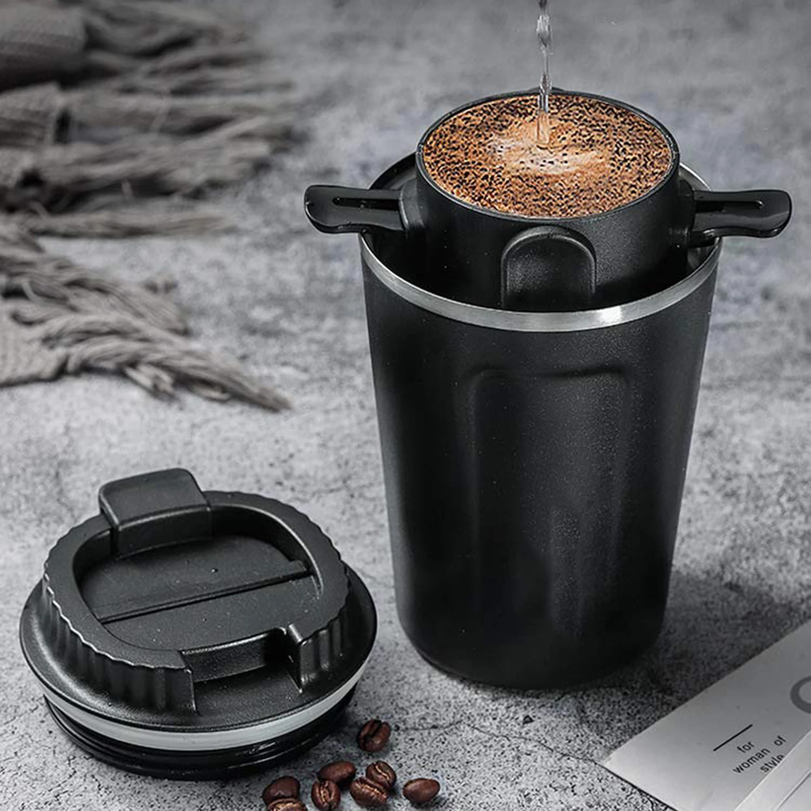 

Taper Hand Brew Coffee Filter Foldable Stainless Steel Filter Mesh Reusable Portable Filter Coffee Maker for Machine S7