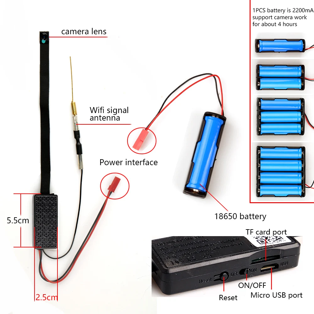 Wifi сетевая камера Веб-камера IP P2P HD 1080P мини-камера DIY беспроводная камера модуль с активированным движением DV видеокамера маленькая