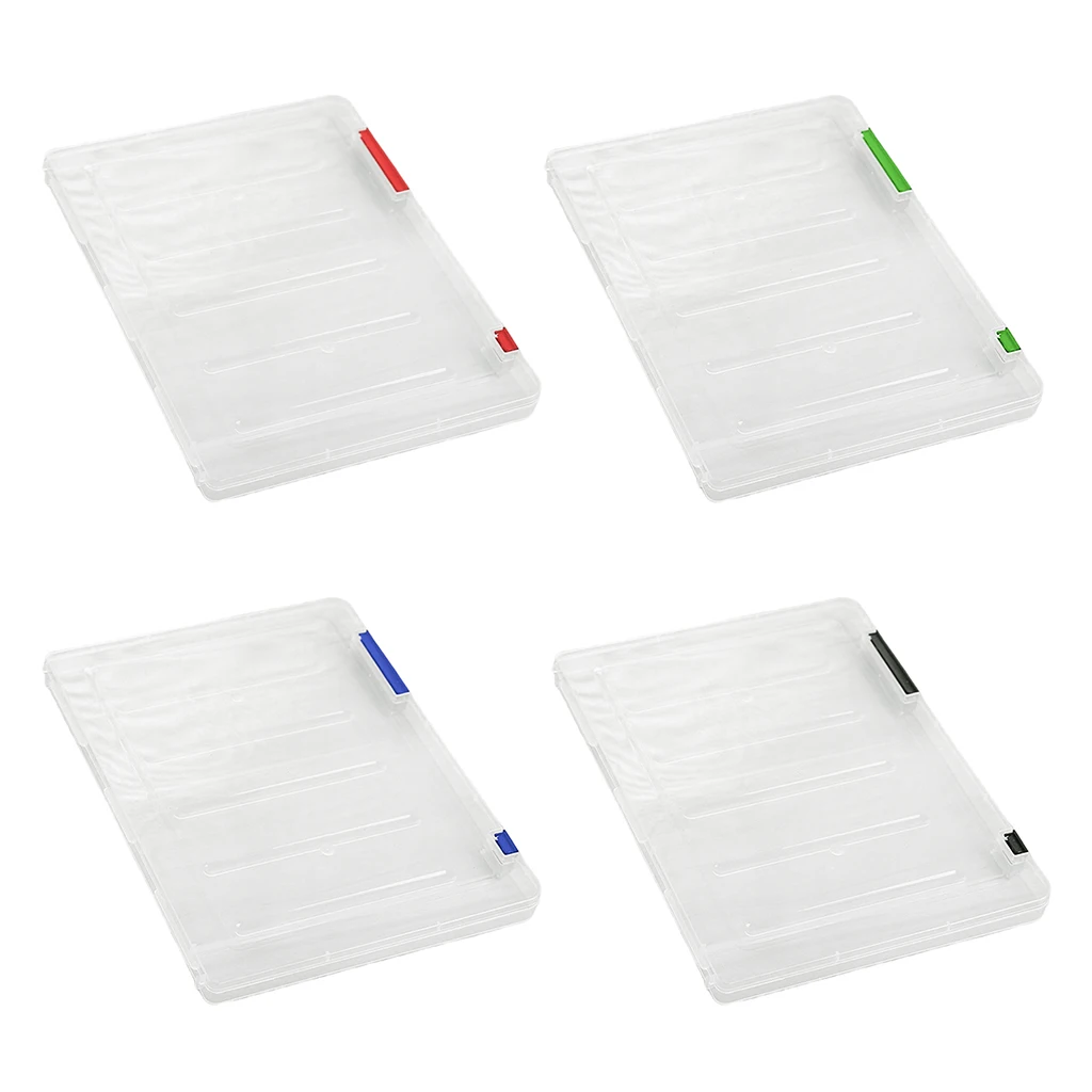 Прозрачный Бумажный чехол для хранения заметок с клипсой студентов А4 аксессуары