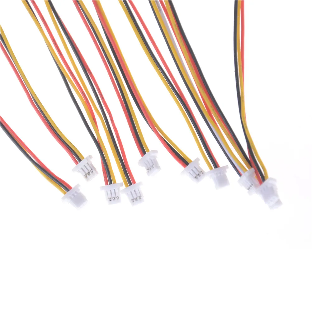 High Quality 10X Mini Micro SH 1.0mm 3-Pin JST Double Connector Plug Wires Cables 100MM | Обустройство дома
