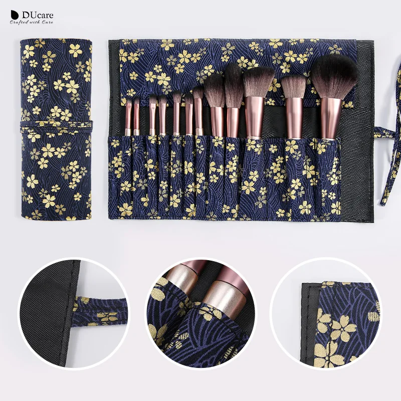 

DUcare Professional 12pcs Eye Makeup Brush Set Natural Synthetic Hair Eye shadow Eyeliner eyebrow Concealer Cosmetics Brushes