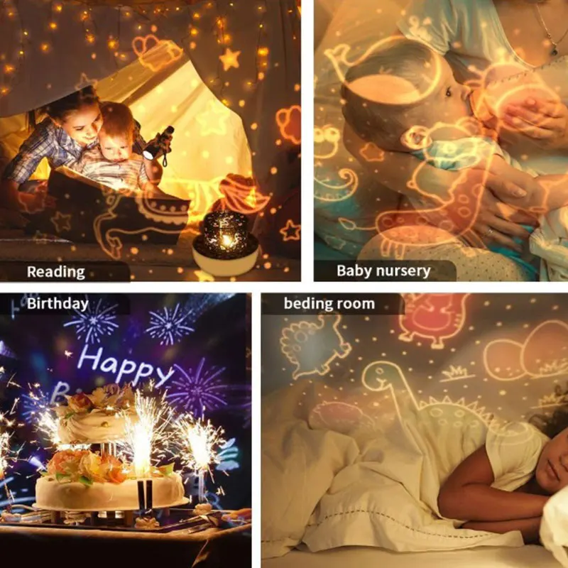 Детская музыка BT динамик проектор космическая Звездная ночь СВЕТОДИОДНЫЙ Ночник