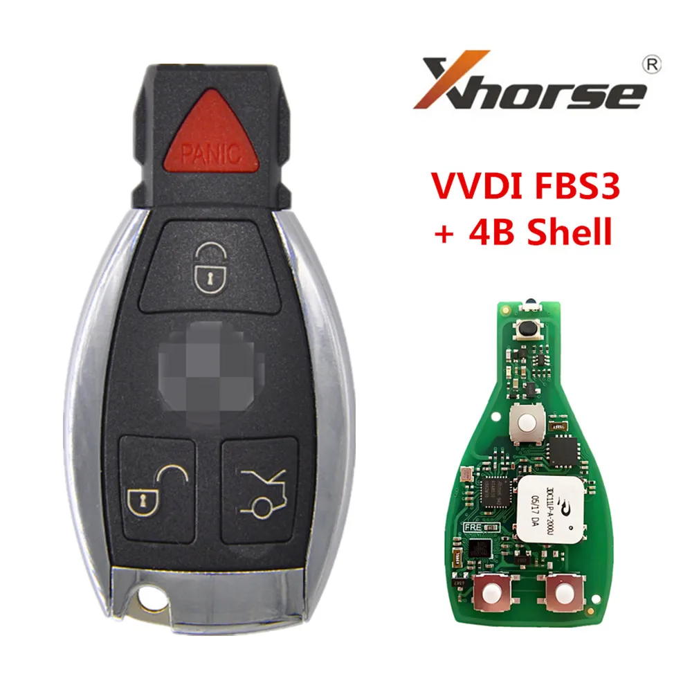 Универсальный ключ KeylessGo Xhorse VVDI MB FBS3 315/433 МГц для Benz W204 W207 W212 W164 W166 W221