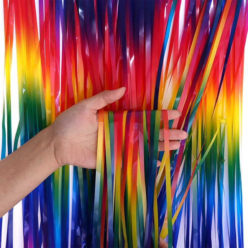 Macaron с бахромой занавеска С Блестками одежда для свадьбы дня рождения фон шторы