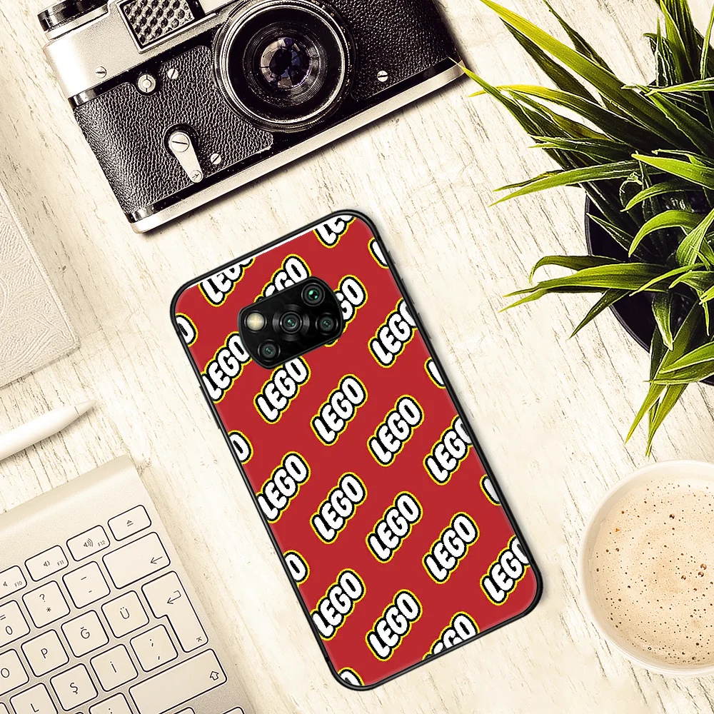 

LEGOs Phone case Cover Hull For Xiaomi Mi A2 A3 8 9 9T Note 10 Se Lite Pro black Waterproof Soft Shell Tpu Hoesjes Trend Cell 3D