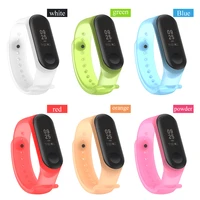 for xiaomi mi band 5 6 transparent strap new colorful miband 4 strap silicone mi band 4 3 belt replacement for xiaomi mi 4 band