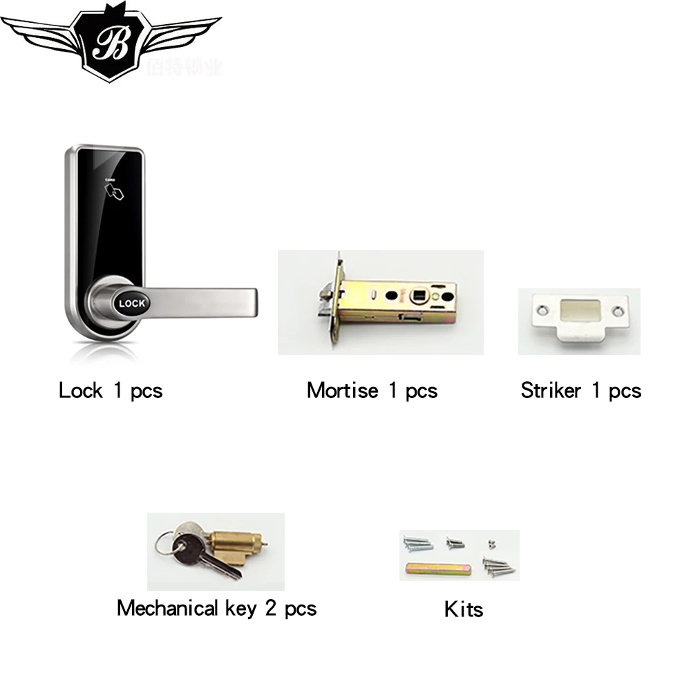 Умный Цифровой RFID отель электронный лучший дверной замок с ручками для отеля