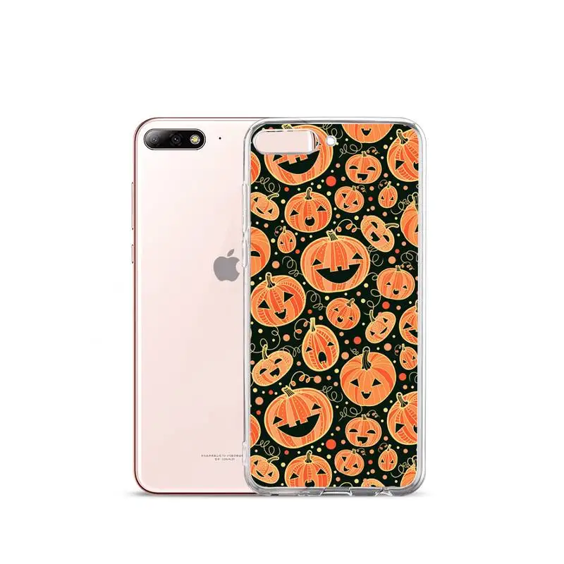 

Halloween horror bat Phone Case Transparent for iPhone Samsung A S 11 12 6 7 8 9 10 20 Pro X XS Max XR Plus lite