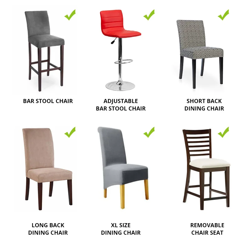 Жаккардовый растягивающийся чехол на стул для столовой стрейчевый стульев кухни