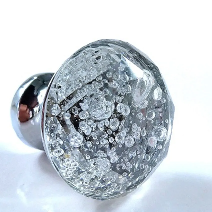 Диаметр 30 мм современный простой прозрачный хрустальный хромированный ящик шкаф