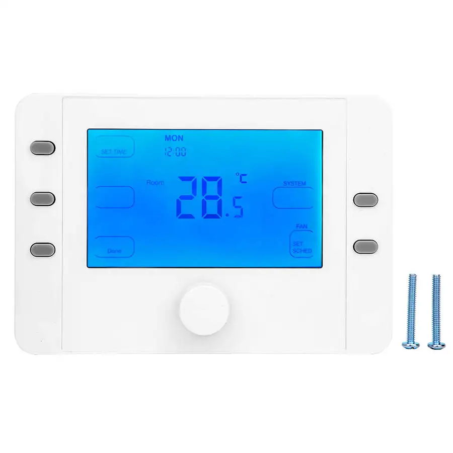 Интеллектуальный сенсорный ЖК экран термостат контроль температуры для