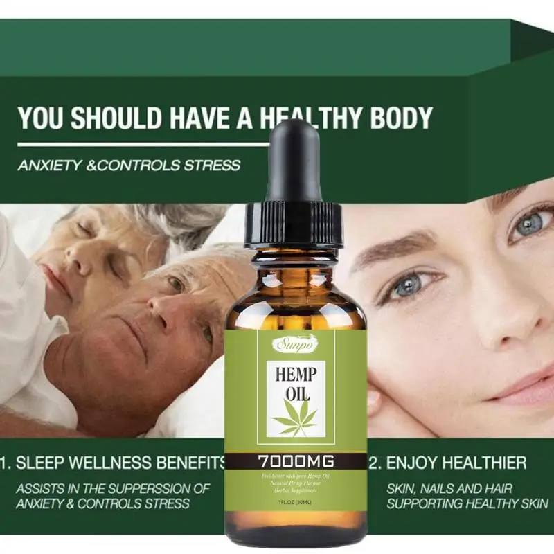 

100% Natural Sleep Aid Anti Stress Hemp Essential Oil Anxiety & Stress Relief