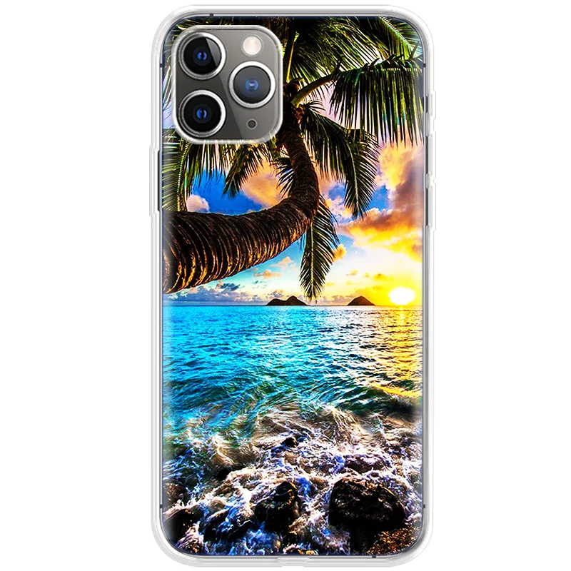 

landscape Protector For Apple iPhone 12 Case For iphone 11 Pro max Mini Case SE 2020 7 8 6 6S Plus X XR XS MAX Case Cover Bumper