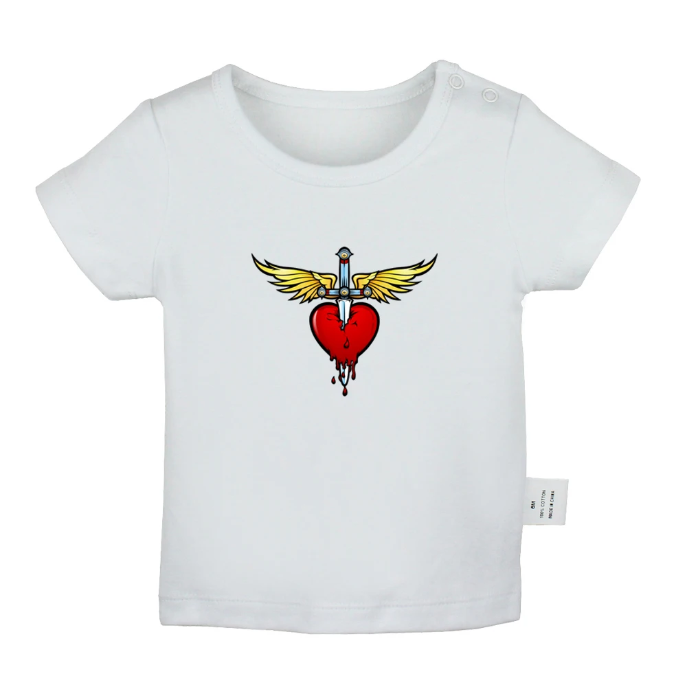Bon Jovi Rock Band Coldplay ROCK MUSIC BAND Design Newborn Baby T-shirts Toddler Graphic Solid Color Short Sleeve Tee Tops | Детская
