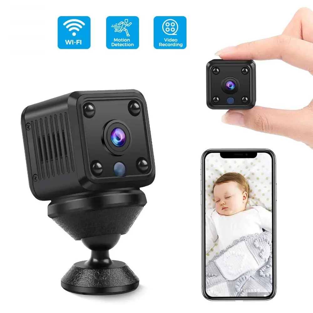 

Sailvde WiFi Home Security Camera Motion Micro Sensor System Security Indoor WiFi Hd 1080p Night Vision IP/Network Wireless