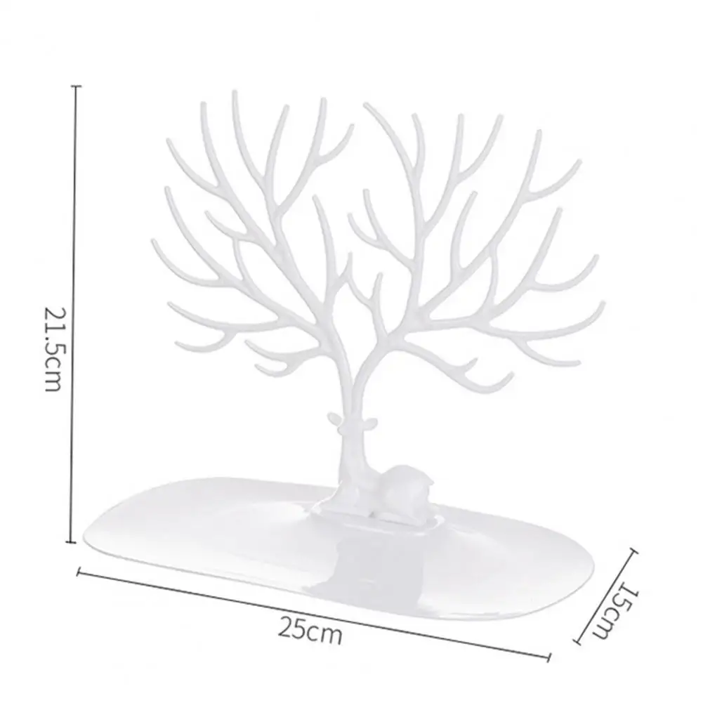 

HOT SALESCreative Solid Color Deer Horn Antlers Tree Storage Rack Display Stand Jewelry Organizer for Home