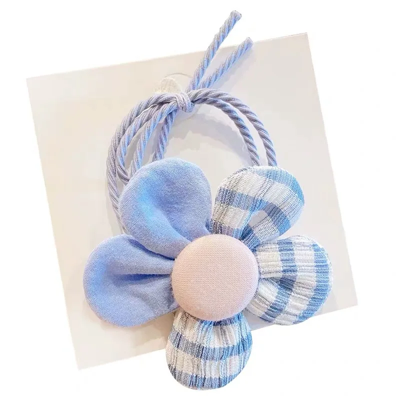 

Flower Children's Rubber Band Hair Accessories Cute Baby Little Girls Do Not Hurt Their Hair Tie The Head Rubber Band Headdress