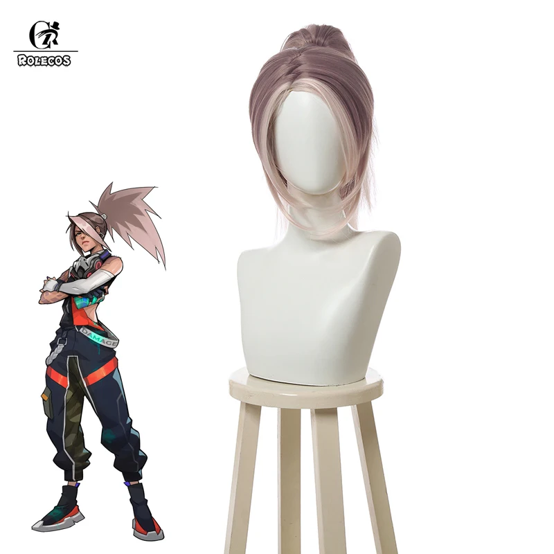 Парик для косплея ROLECOS с эффектом истинных повреждений Женские синтетические