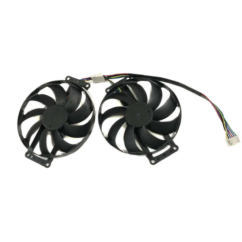 

2Pcs/Set Graphics Card Fans T129215BU/T129215SU DC12V 0.50AMP 4PIN For ASUS DUAL RTX2060-O6G EVO GTX1660 O6G GAMING Cooling