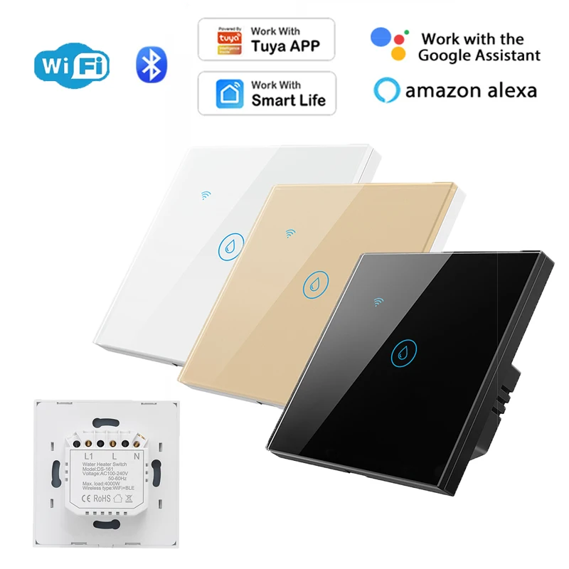 

Умный переключатель водонагревателя с поддержкой Wi-Fi, 20 А