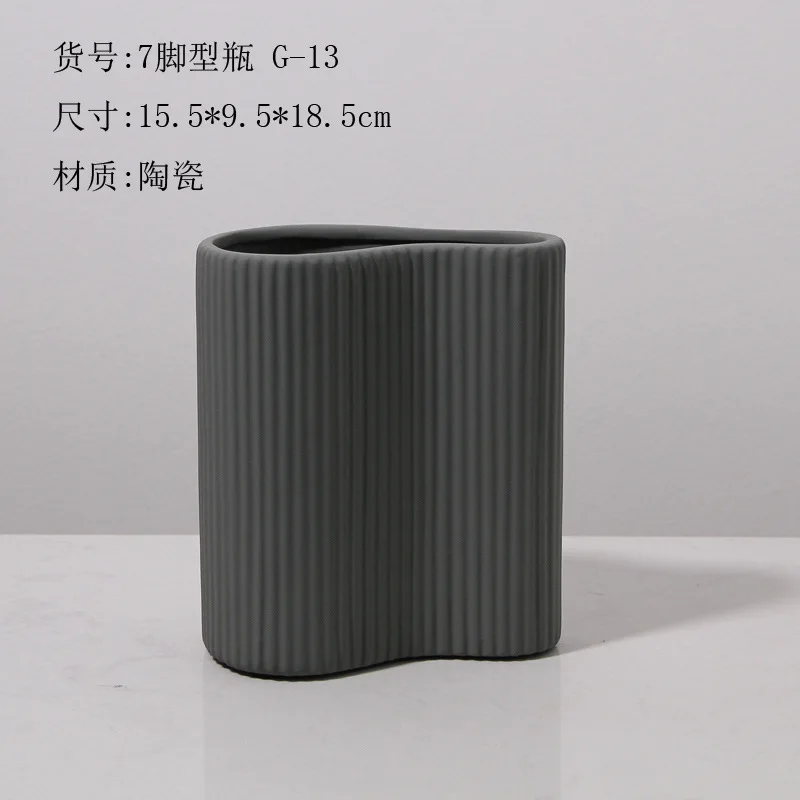 

Nordic Luxury Geometric Ceramic Vase Decoration Household Modern Art Large Vases for Flowers Table Living Room Decoration Ideas