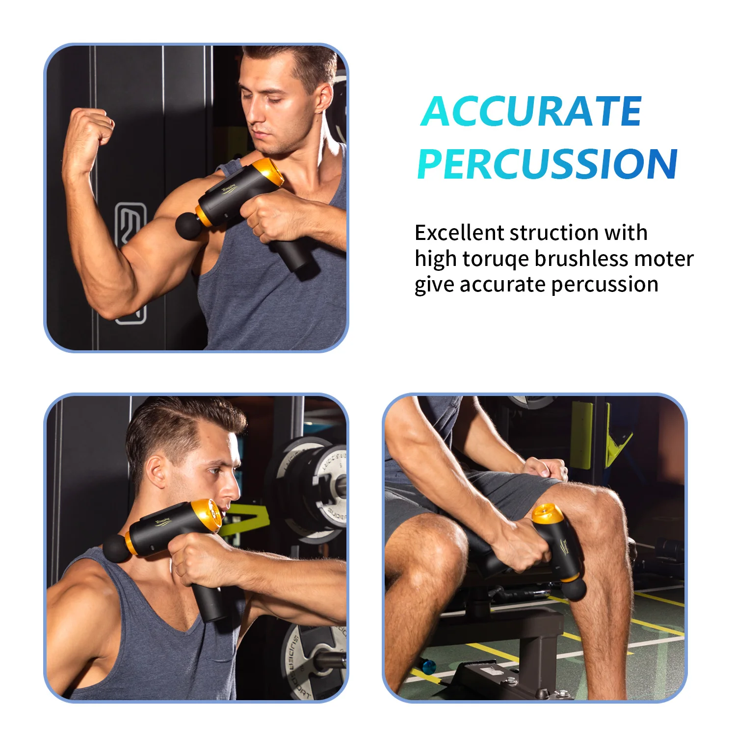 Профессиональный Массажный пистолет для глубоких мышц массажер облегчения боли