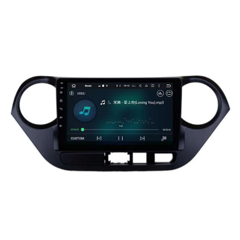 Android 9.0 IPS for hyundai auto DVD broadcast player i10 GT 2012-2016 car GPS navigation stereo multimedia audio and video | Автомобили и