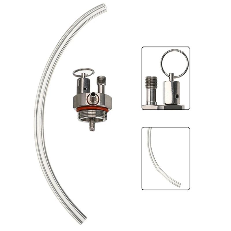

15/16"-16unf Stainless Steel Keg Tap Dispenser with 12'' Beer Hose for Draft Beer Barrel Quick Fitting Connector Accessories Bar