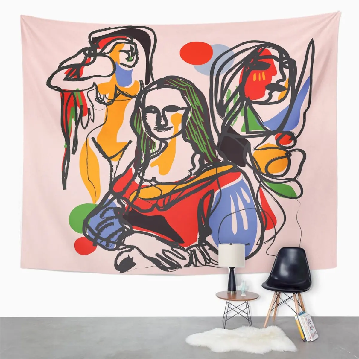 Picasso Masterpiece Fine Lisa Mona Painting Famous Home Decor Wall Hanging | Дом и сад