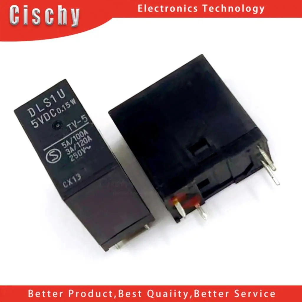 1 шт. DLS1U 5VDC 0 15 W 5A реле мощности 4PIN DEC | Строительство и ремонт