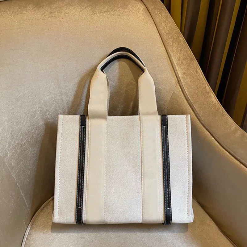 

High End Women Canvas Tote Bags with Brand Name Printed