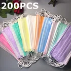 Маска одноразовая черная, 3 слоя, 10-500 шт.